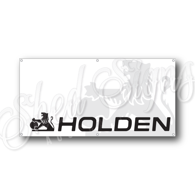 1990 Holden Logo Badge Flag Banner - Shed Signs Australia