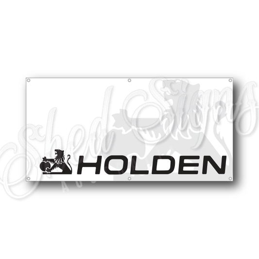 1990 Holden Logo Badge Flag Banner - Shed Signs Australia