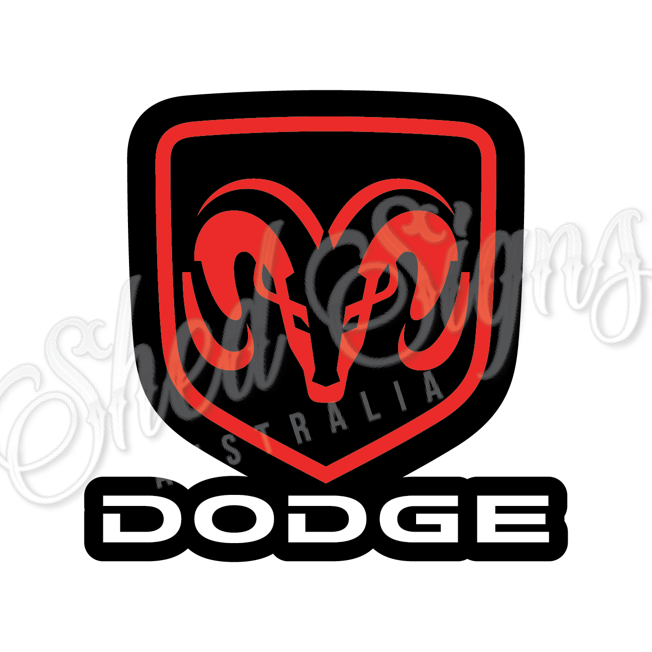 Dodge - 3D Acrylic Laser Cut Sign.