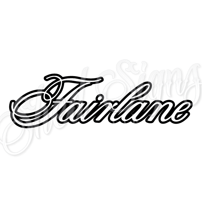 Ford Fairlane - 3D Acrylic Laser Cut Sign.