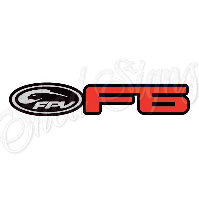 Ford FPV F6 - 3D Acrylic Laser Cut Sign.