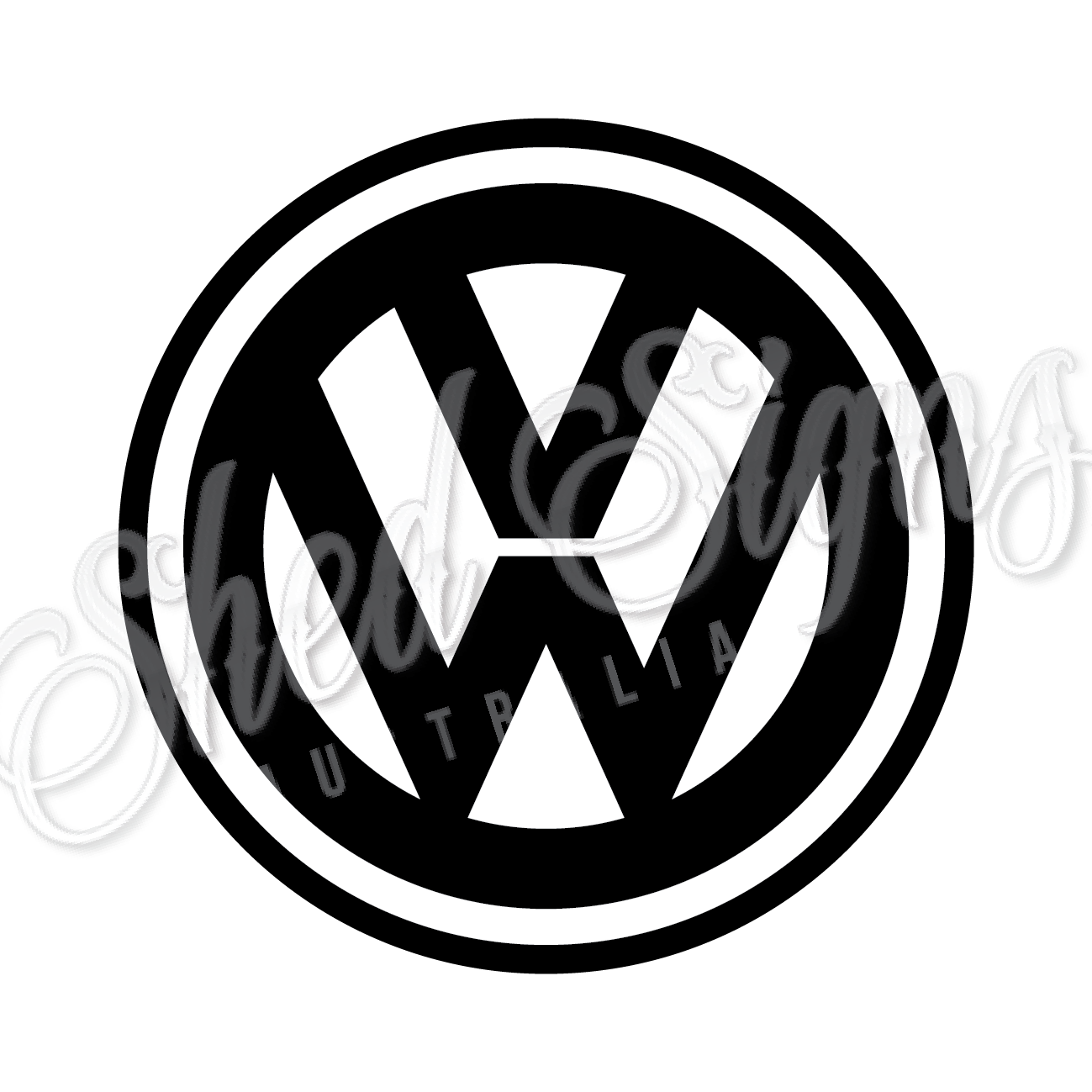 VW Logo - 3D Acrylic Laser Cut Sign.